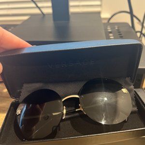 Versace Medusa Logo 59mm Large Round Sunglasses